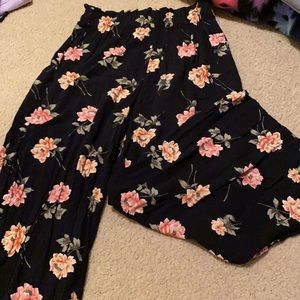 Floral flowy pants